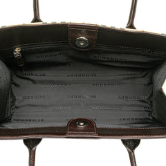 House Check Canvas Handbag