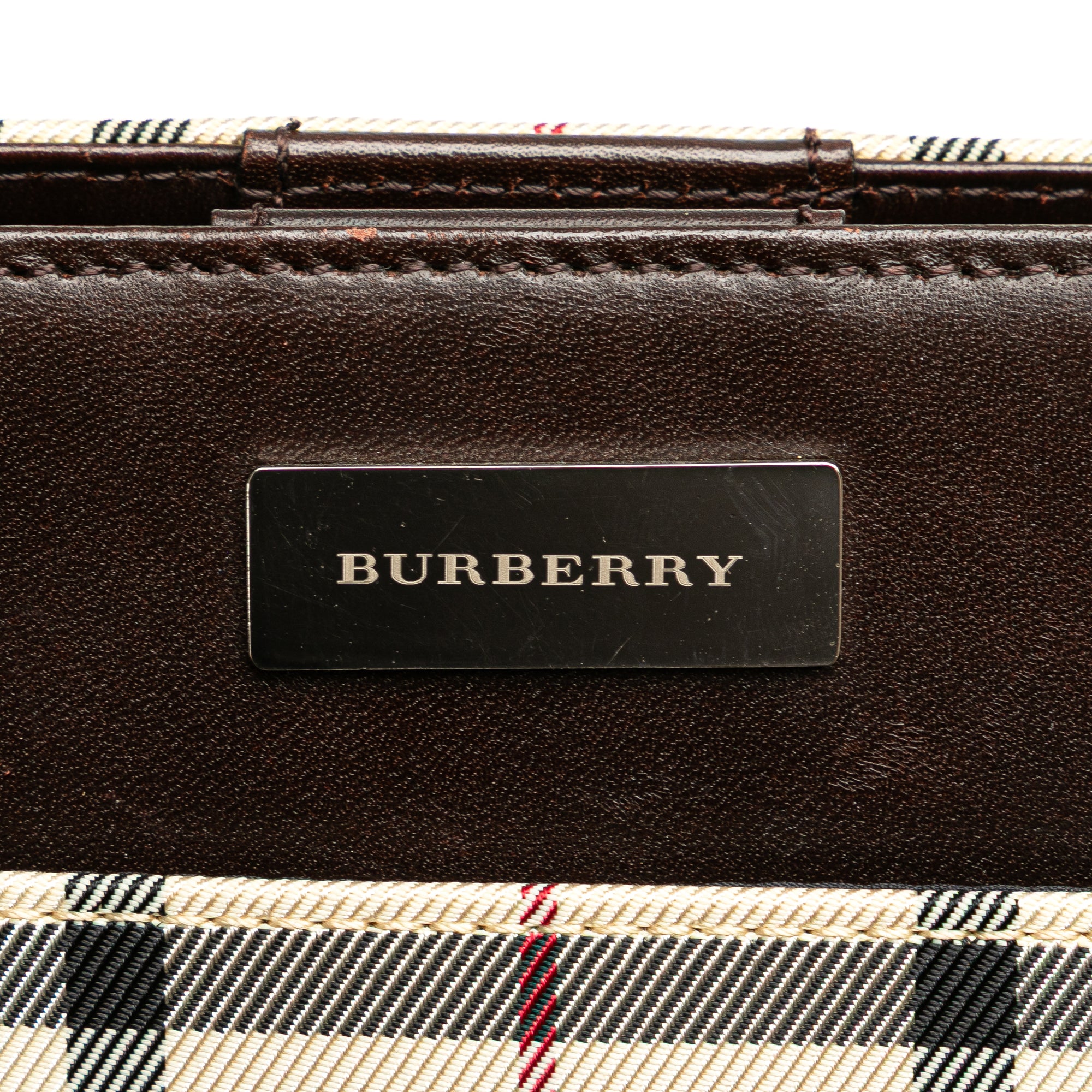 House Check Canvas Handbag