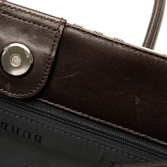 House Check Canvas Handbag