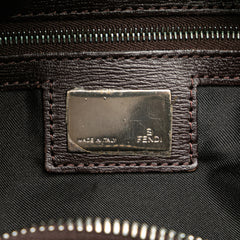 Tiger Print Canvas Shoulder Bag