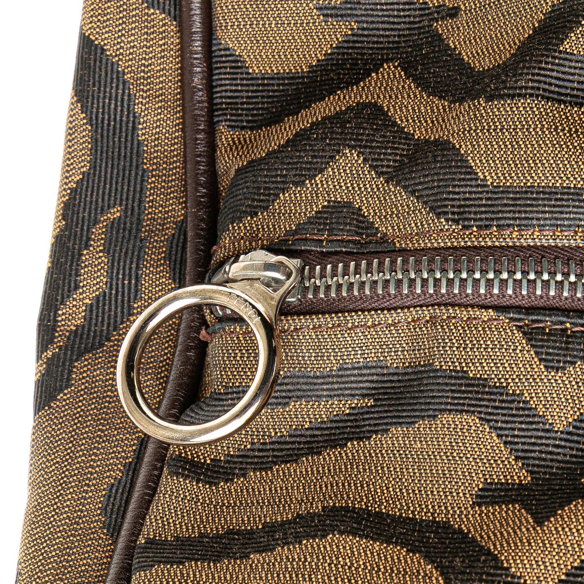 Tiger Print Canvas Shoulder Bag