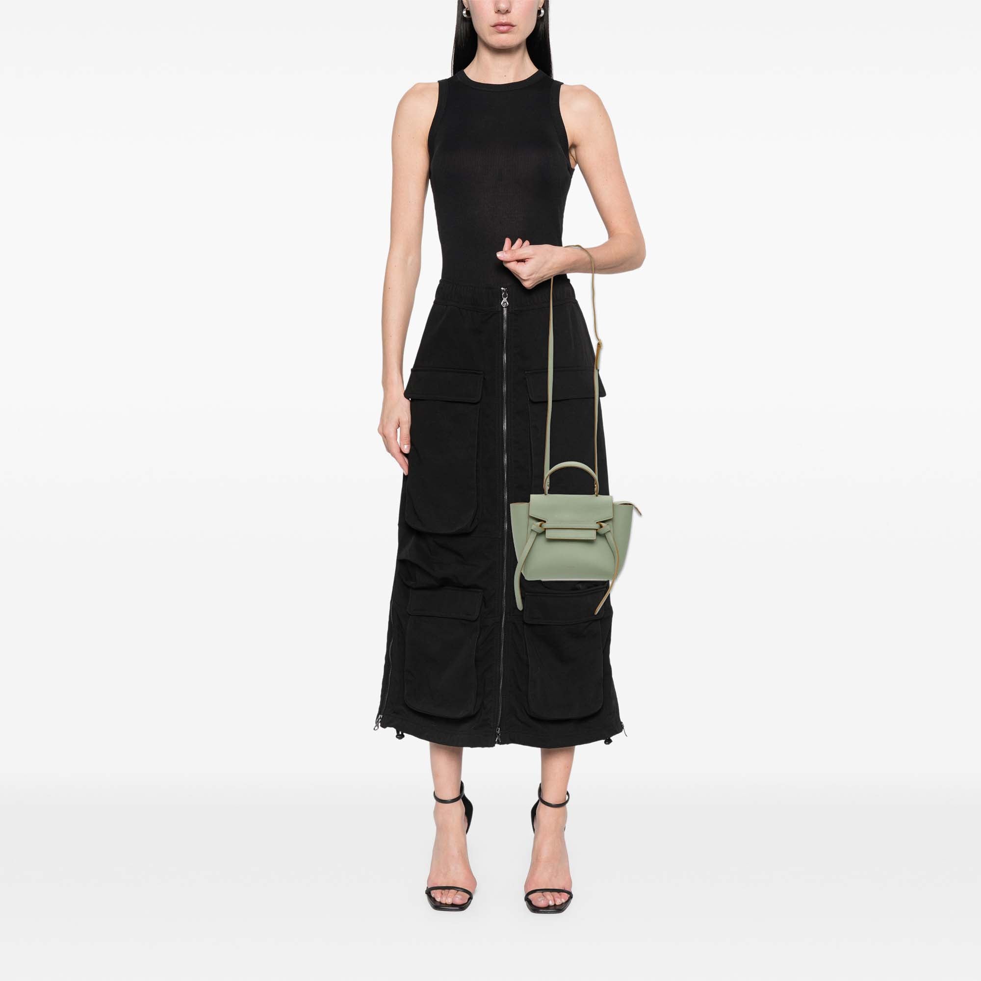Nano Grained Calfskin Belt Bag