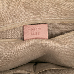 Small Dollar Calfskin GG Charm Dome Satchel