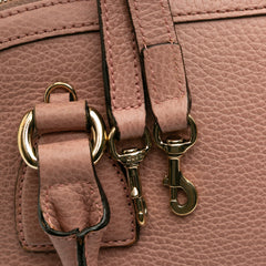 Small Dollar Calfskin GG Charm Dome Satchel