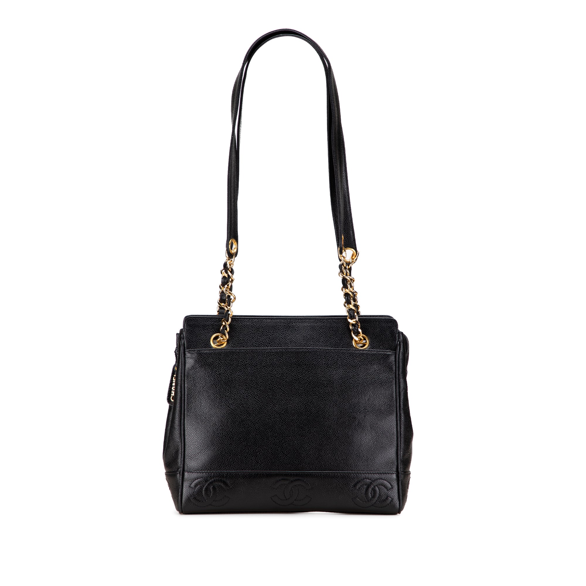 Triple CC Caviar Tote