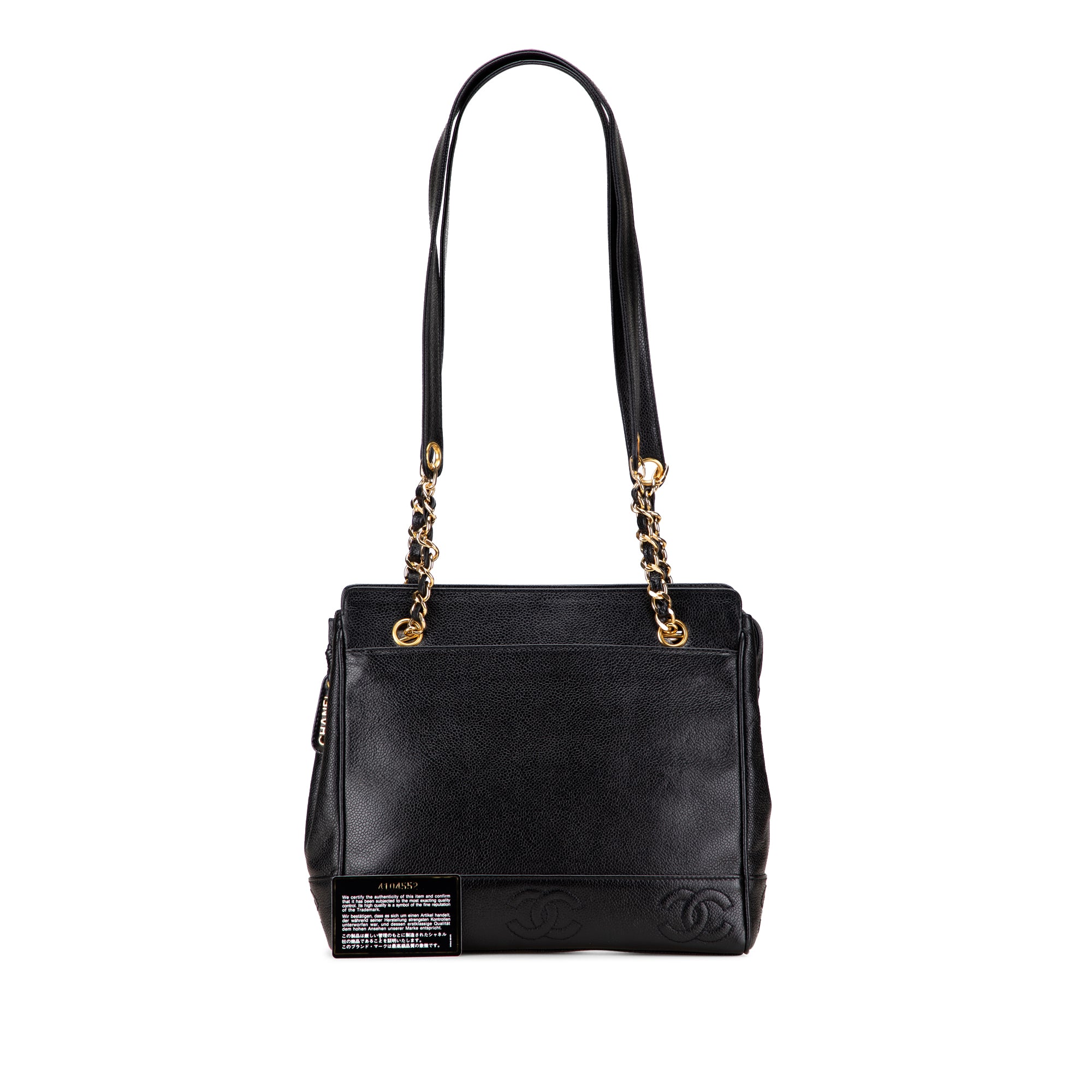 Triple CC Caviar Tote