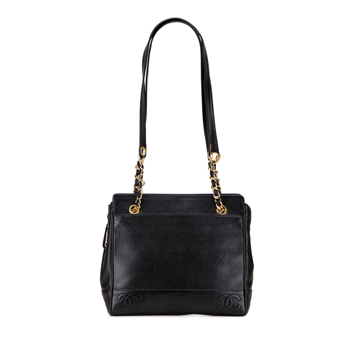 Triple CC Caviar Tote