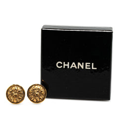 Gold Plated Logo Clip On Earrings