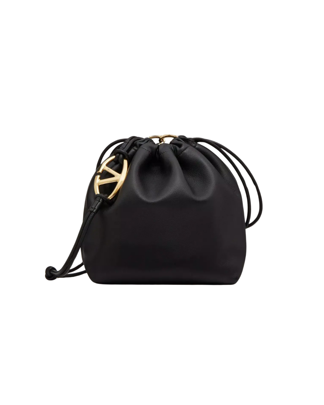 Valentino Garavani VLogo Pouf Bucket Bag Leather