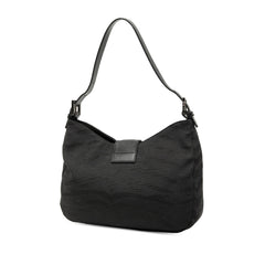 FF Zebra Print Canvas Shoulder Bag