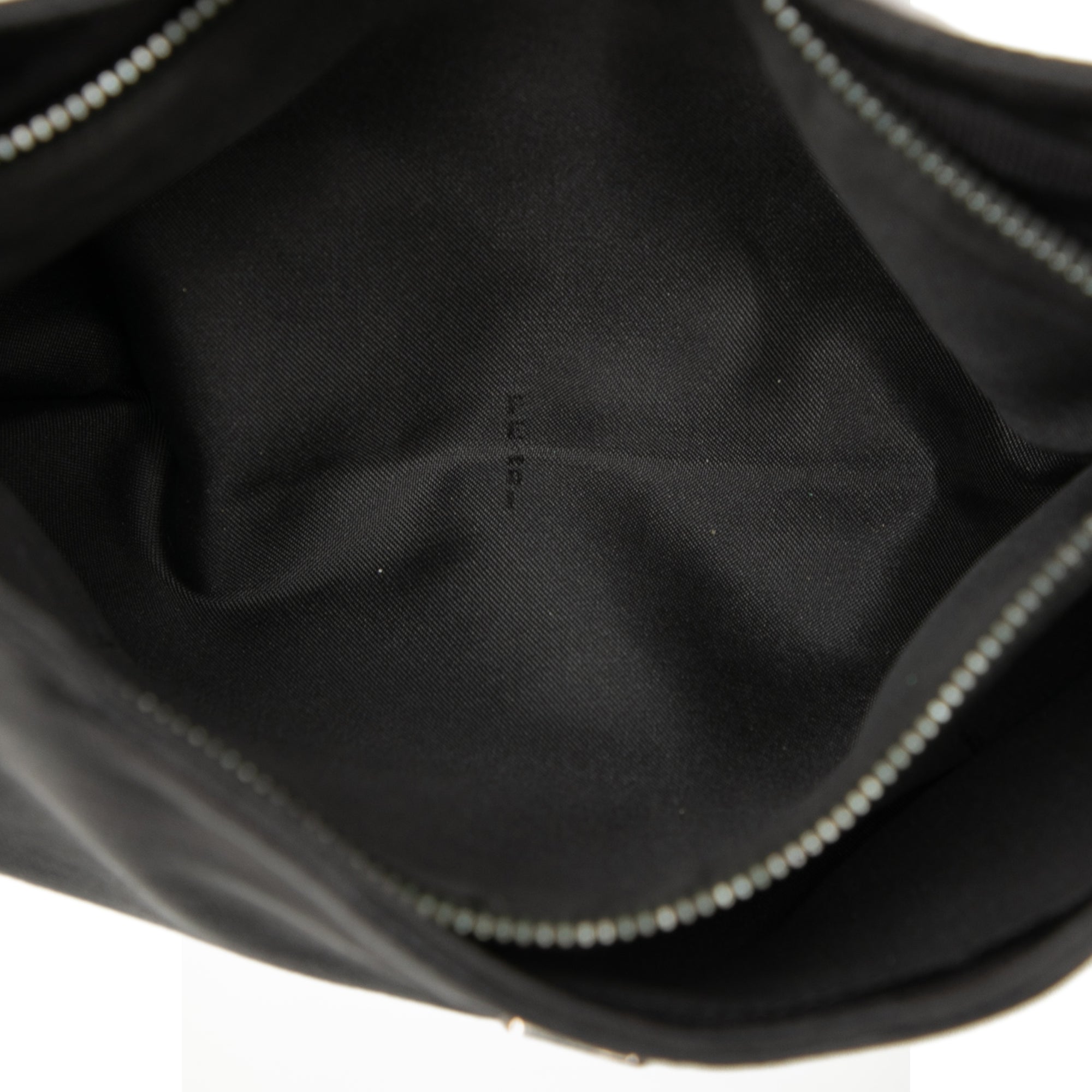 FF Zebra Print Canvas Shoulder Bag