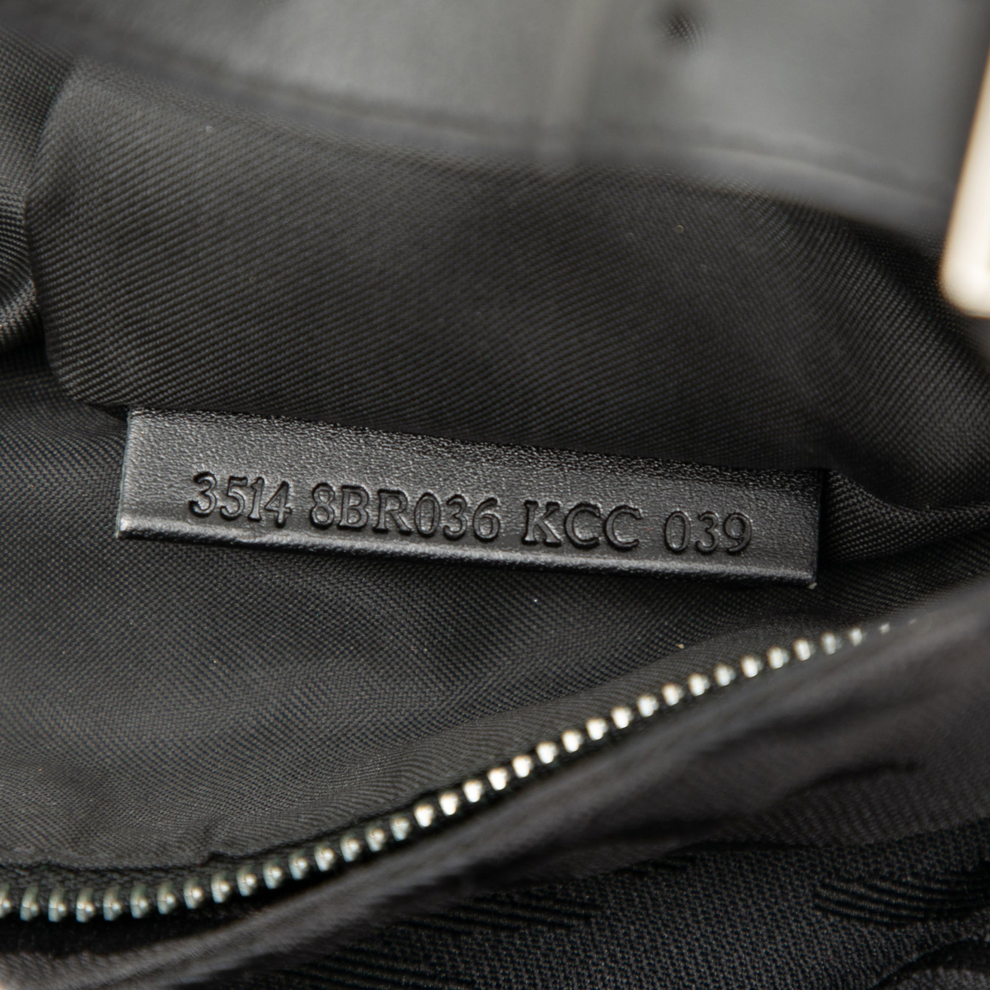 FF Zebra Print Canvas Shoulder Bag