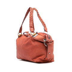 Medium Leather Bamboo Bar Tote
