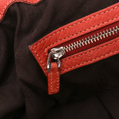 Medium Leather Bamboo Bar Tote