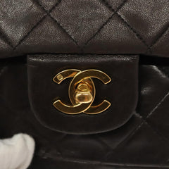Chanel Vintage Classic Double Flap Bag Quilted Lambskin