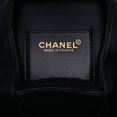 Lambskin and Satin Camellia Flower Evening Bag