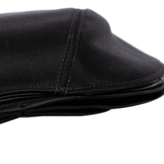 Lambskin and Satin Camellia Flower Evening Bag