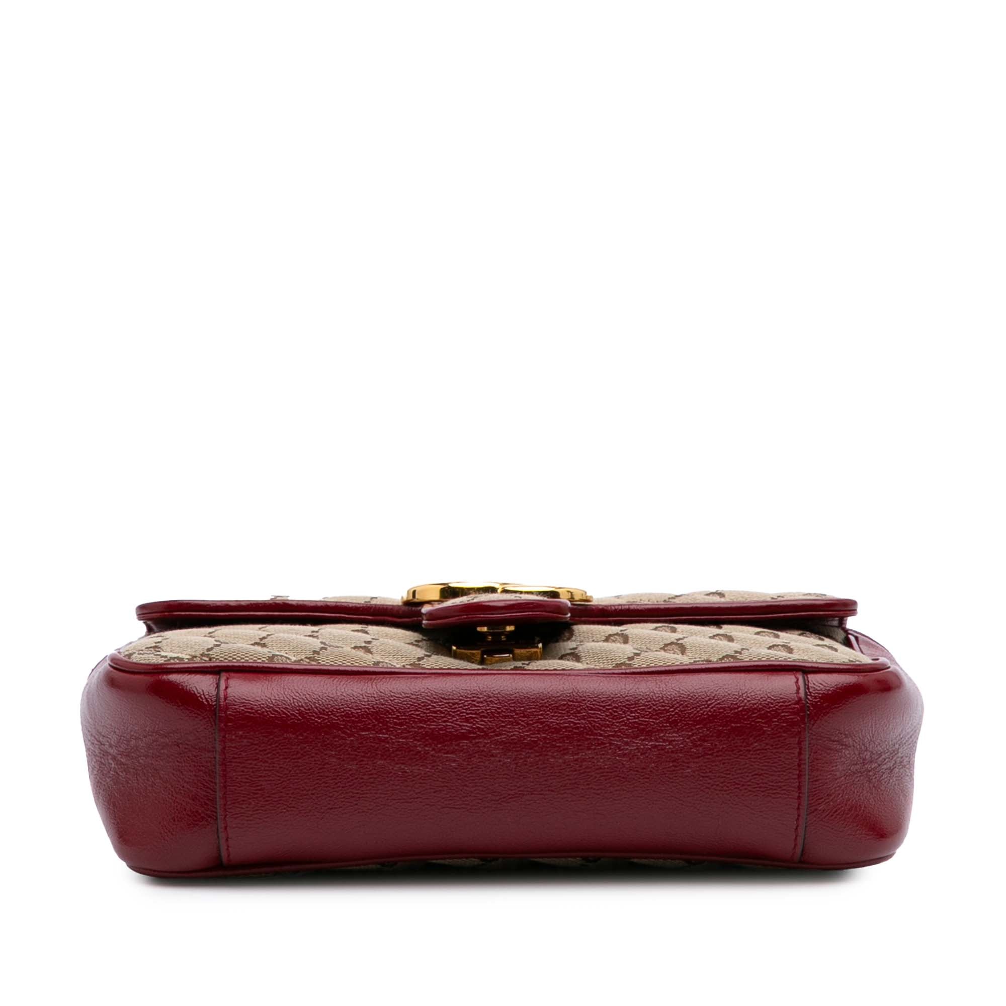 Mini GG Marmont Matelasse Canvas Flap Crossbody