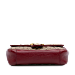 Mini GG Marmont Matelasse Canvas Flap Crossbody