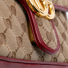 Mini GG Marmont Matelasse Canvas Flap Crossbody