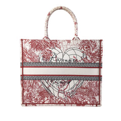 Large D-Royaume d'Amour Embroidered Book Tote_5