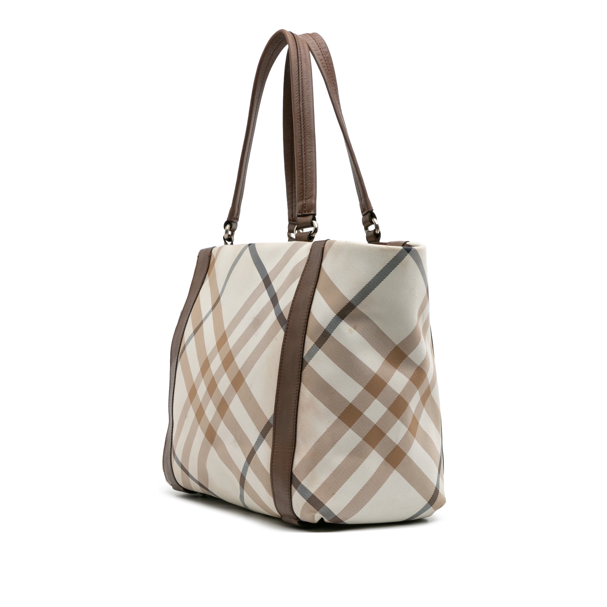 Supernova Check Canvas Tote