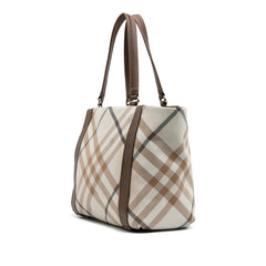 Supernova Check Canvas Tote