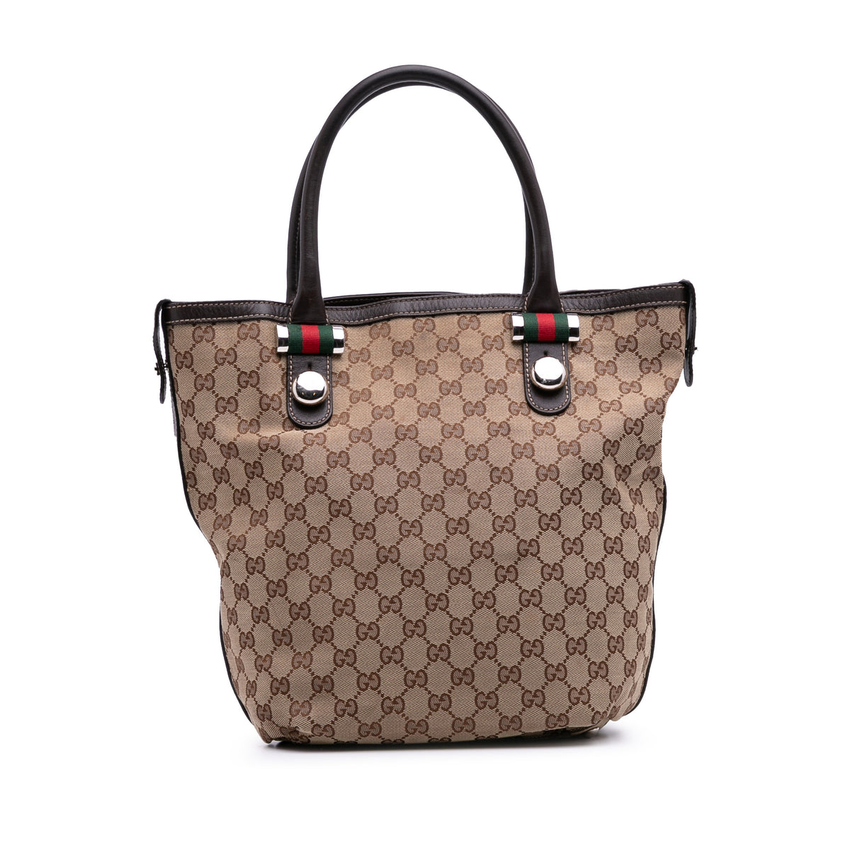 Medium GG Canvas Web Match Ball Tote