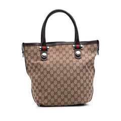 Medium GG Canvas Web Match Ball Tote