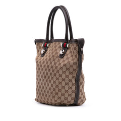 Medium GG Canvas Web Match Ball Tote