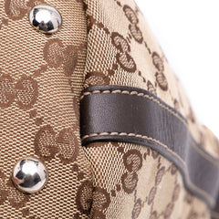 Medium GG Canvas Web Match Ball Tote