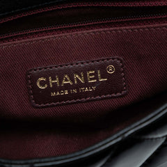 Paris-Salzburg Small Patent and Goatskin CC Eyelet Flap