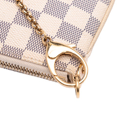 Damier Azur Trunks Labels Pochette Milla MM