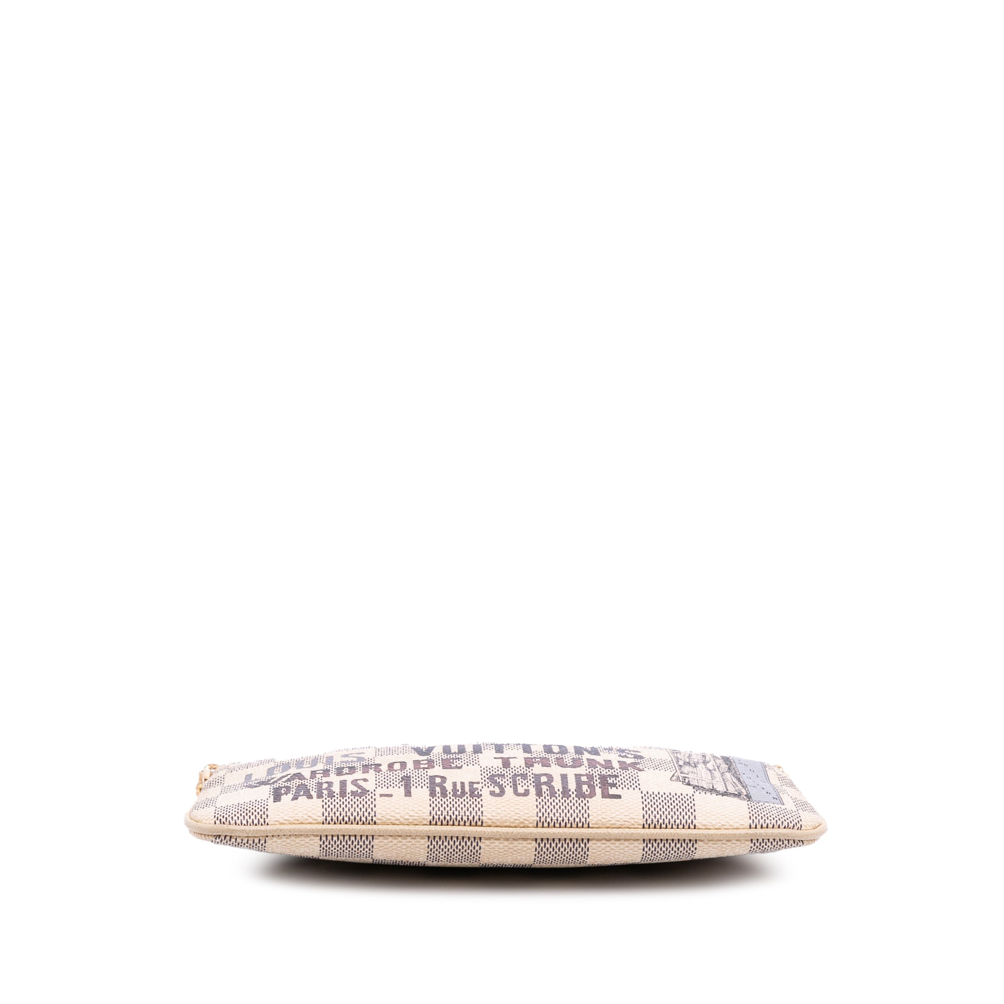 Damier Azur Trunks Labels Pochette Milla MM