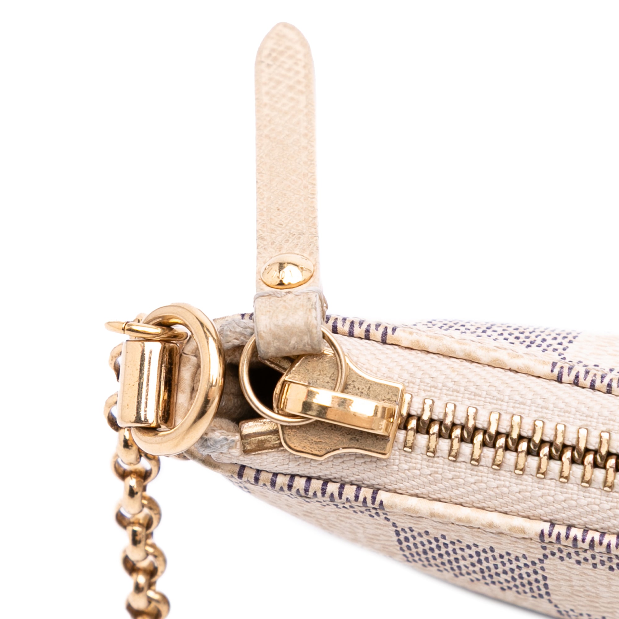 Damier Azur Trunks Labels Pochette Milla MM