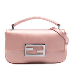 Silk Baguette Phone Pouch Satchel