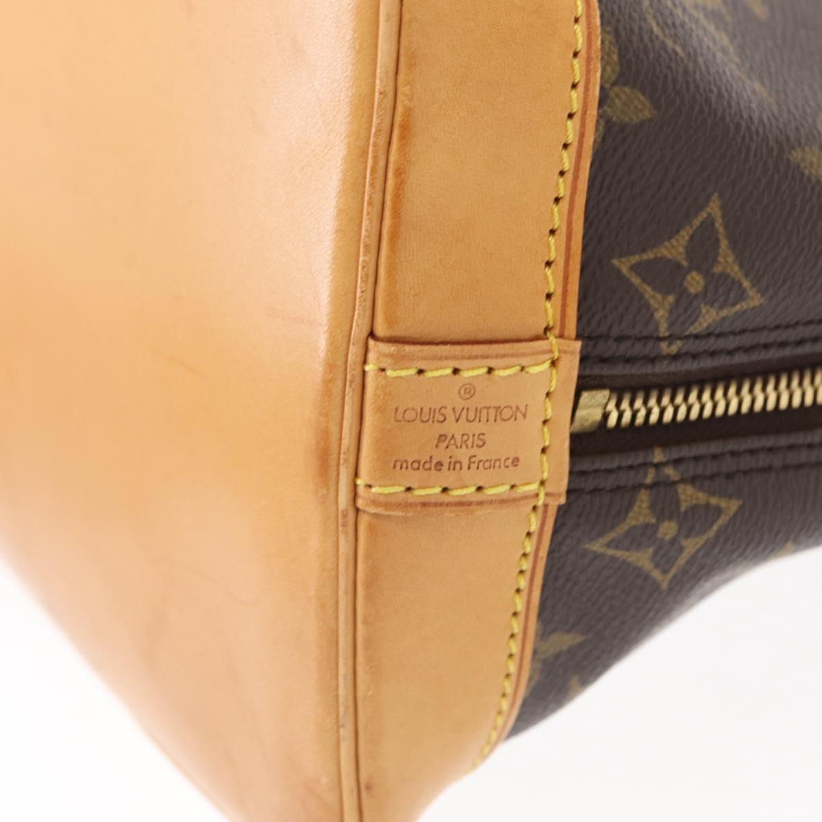 Louis Vuitton Alma Handbag Monogram Canvas
