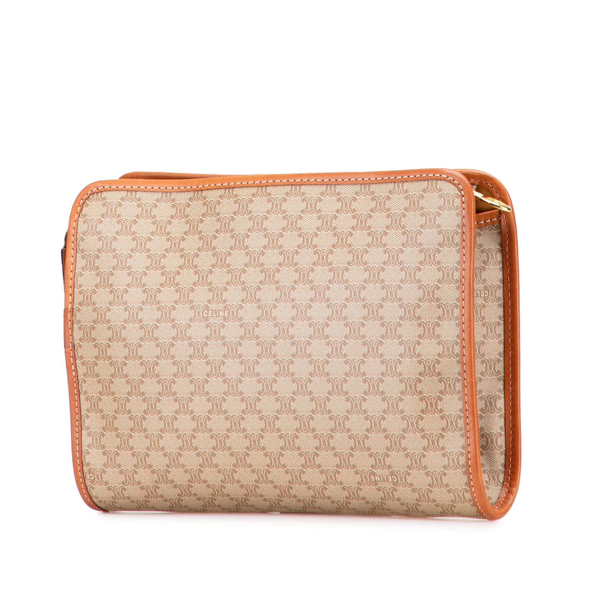 Macadam Coated Canvas Clutch