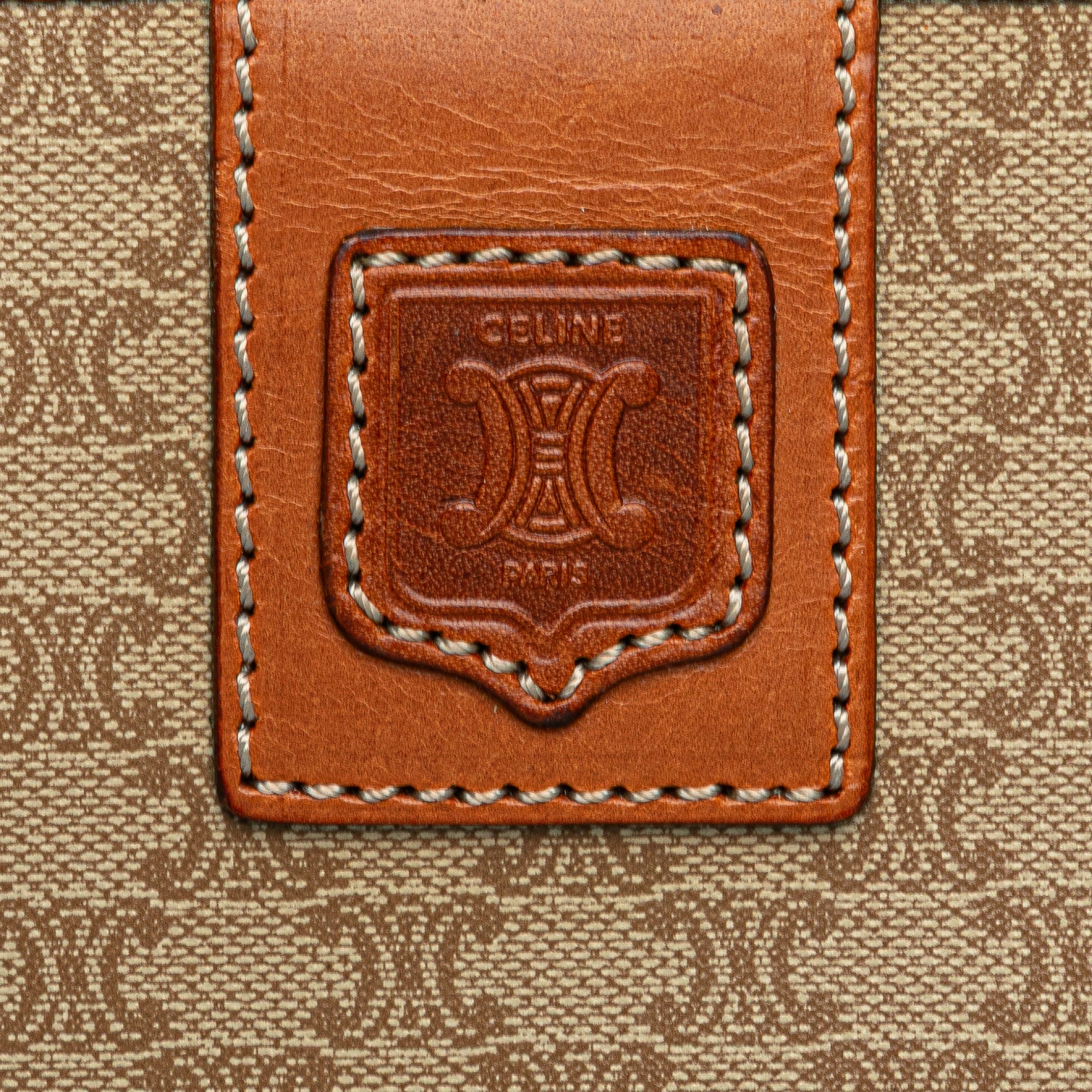 Macadam Coated Canvas Clutch