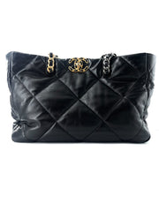 Chanel 19 Shopping Bag Quilted Leather