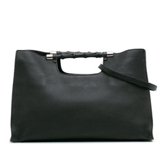 Medium Calfskin Bamboo Daily Shopper Satchel