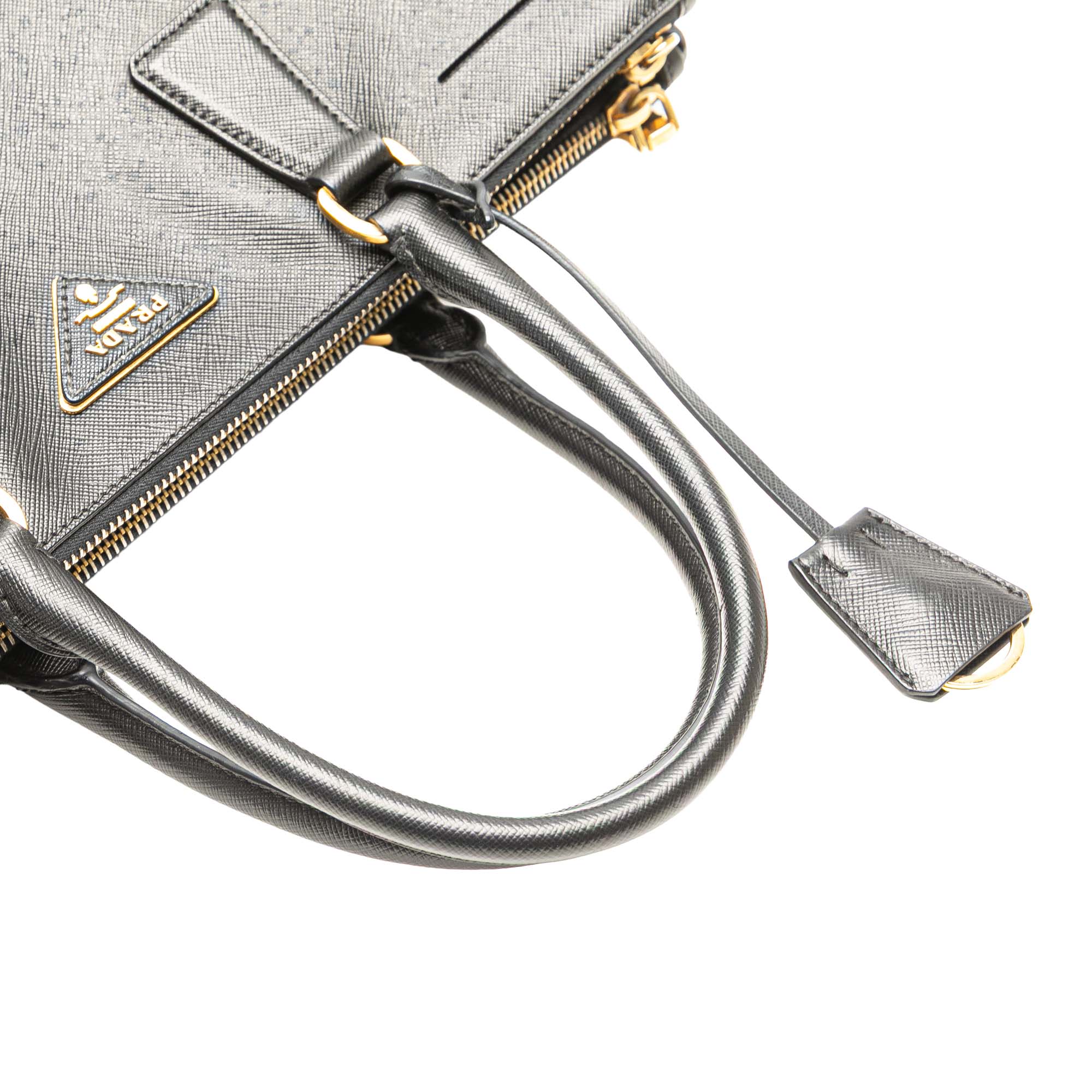 Large Saffiano Lux Galleria Double Zip Tote