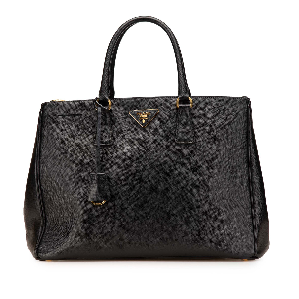 Large Saffiano Lux Galleria Double Zip Tote