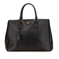 Large Saffiano Lux Galleria Double Zip Tote