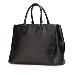 Large Saffiano Lux Galleria Double Zip Tote