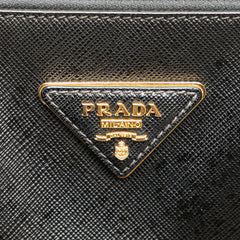 Large Saffiano Lux Galleria Double Zip Tote