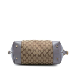 GG Canvas Heart Bit Satchel
