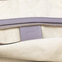 GG Canvas Heart Bit Satchel