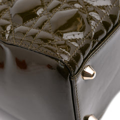Large Patent Cannage Lady Dior