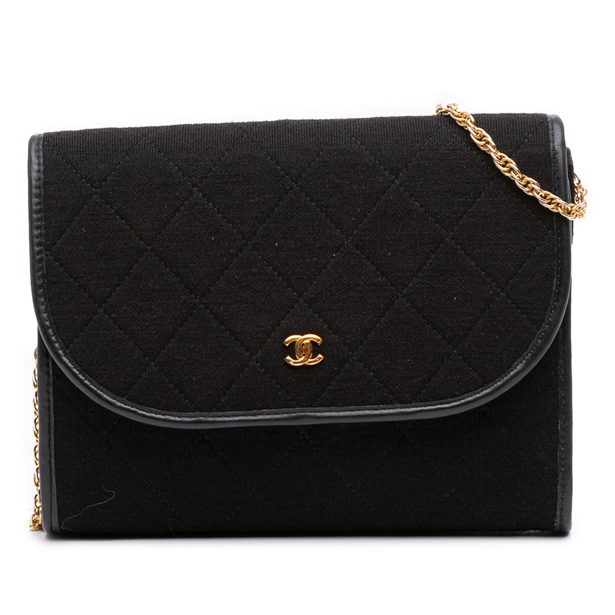 CC Quilted Jersey Chain Flap